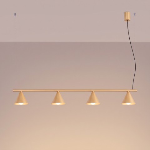 Sollux Lighting Żyrandol NOX 4L złota