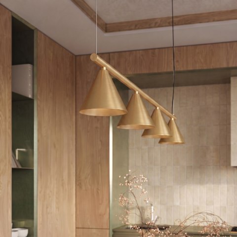 Sollux Lighting Żyrandol NOX 4L złota