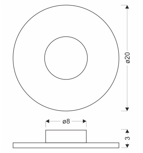 Lampa ścienna Candellux 29-95698 led kinkiet 16X0.065 W koło biały