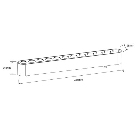 Light Prestige Reflektor Magnetic Slim Zing 12W LED CCT czarny