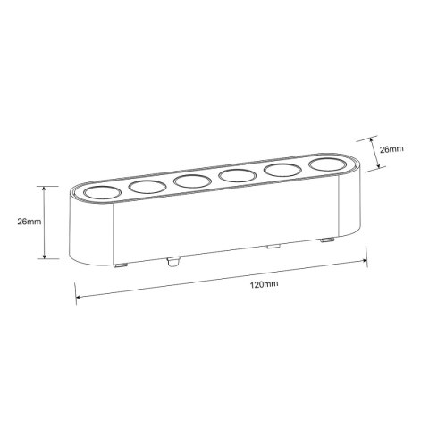 Light Prestige Reflektor Magnetic Slim Zing 6W LED CCT czarny
