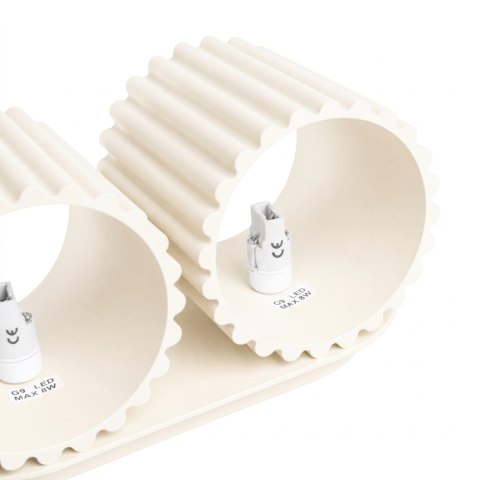 Sollux Lighting Kinkiet AURA 2 beżowy G9
