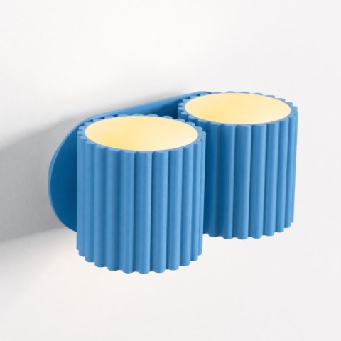 Sollux Lighting Kinkiet AURA 2 błękitny G9