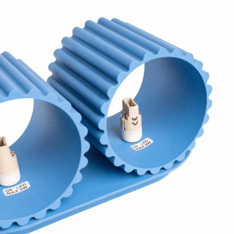 Sollux Lighting Kinkiet AURA 2 błękitny G9