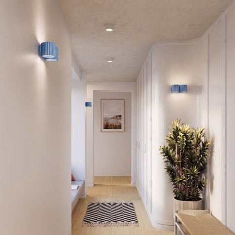 Sollux Lighting Kinkiet AURA 2 błękitny G9