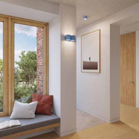 Sollux Lighting Kinkiet AURA 2 błękitny G9