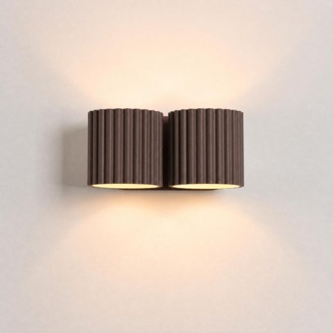 Sollux Lighting Kinkiet AURA 2 brązowy G9