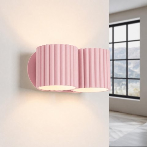 Sollux Lighting Kinkiet AURA 2 różowy G9