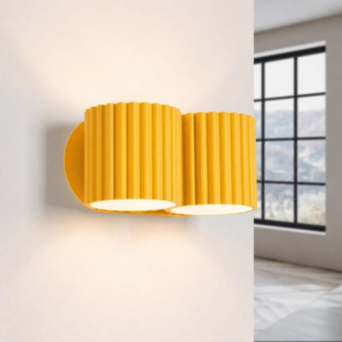 Sollux Lighting Kinkiet AURA 2 żółty G9