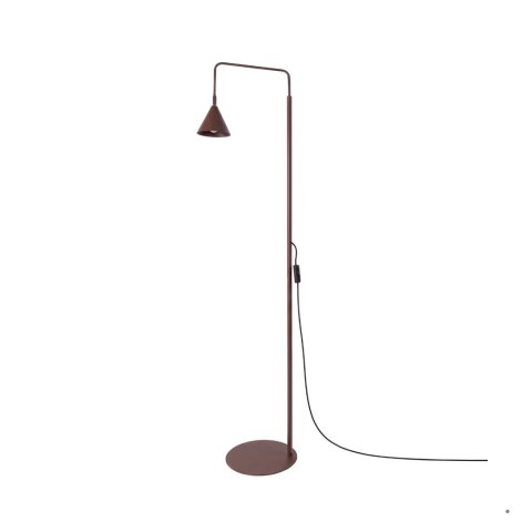 Sollux Lighting Lampa podłogowa NOX brązowa
