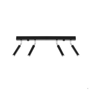Sollux Lighting Plafon EYETECH 4 czarny
