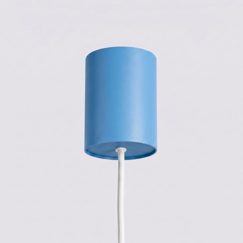 Sollux Lighting Żyrandol KARBON 4 błękitna