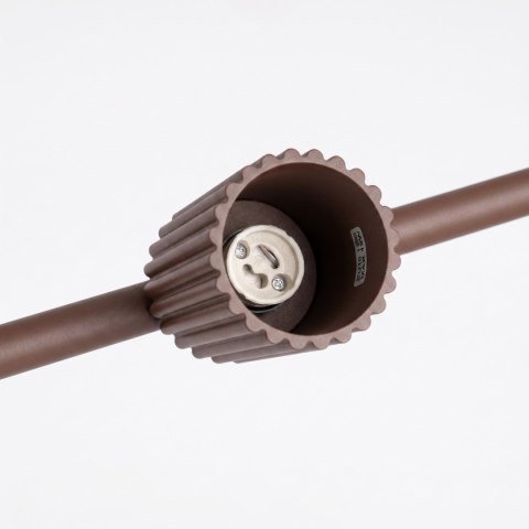 Sollux Lighting Żyrandol KARBON 4 brązowa