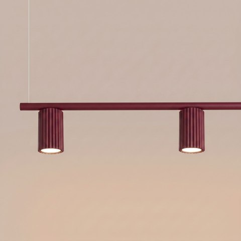 Sollux Lighting Żyrandol KARBON 4 burgund