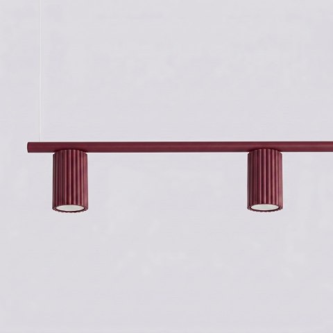 Sollux Lighting Żyrandol KARBON 4 burgund