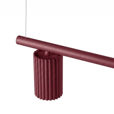 Sollux Lighting Żyrandol KARBON 4 burgund