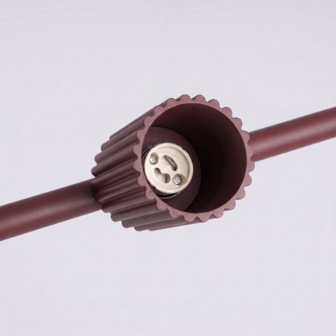 Sollux Lighting Żyrandol KARBON 4 burgund