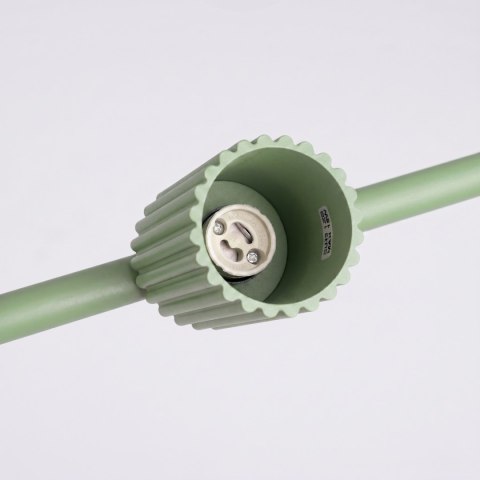 Sollux Lighting Żyrandol KARBON 4 szałwiowa
