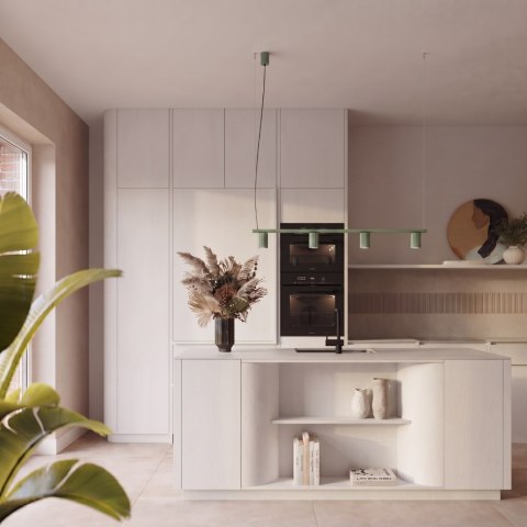Sollux Lighting Żyrandol KARBON 4 szałwiowa