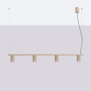 Sollux Lighting Żyrandol KARBON 4 taupe