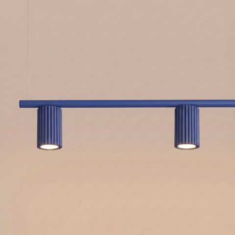 Sollux Lighting Żyrandol KARBON 4 ultramaryna