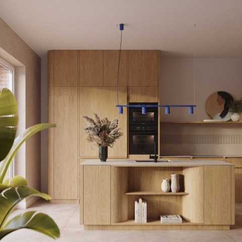 Sollux Lighting Żyrandol KARBON 4 ultramaryna