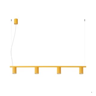 Sollux Lighting Żyrandol KARBON 4 żółta
