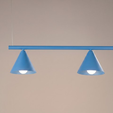 Sollux Lighting Żyrandol NOX 4L błękitna