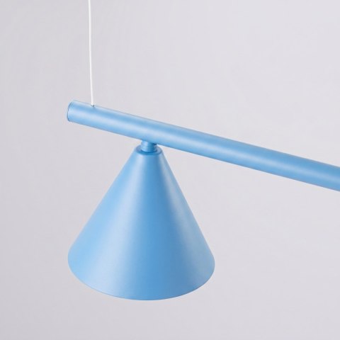 Sollux Lighting Żyrandol NOX 4L błękitna