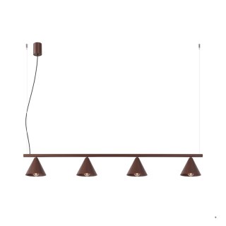 Sollux Lighting Żyrandol NOX 4L brązowa