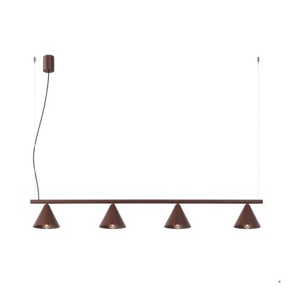 Sollux Lighting Żyrandol NOX 4L brązowa