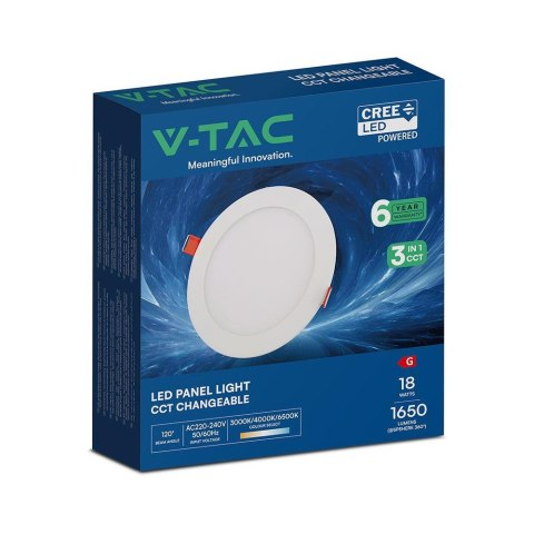 18W LED PANEL LIGHT WITH CREE CHIP CCT:3IN1 RD - 6YRS WARRANTY