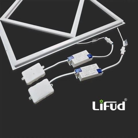 64W LED DIAMOND-IN-SQUARE PANEL LIFUD DRIVER+QC 595x595MM FLICKER FREE 6500K