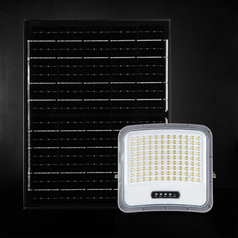 LED FLOODLIGHT WITH SOLAR PANEL 20W BLACK 3IN1 IP65