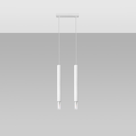 Sollux Lighting Lampa wisząca WEZYR 2 biała