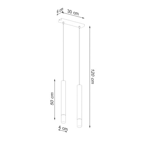 Sollux Lighting Lampa wisząca WEZYR 2 biała