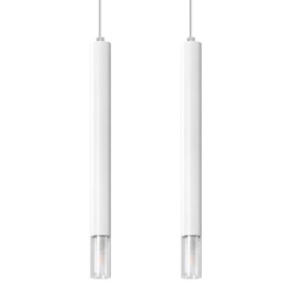 Sollux Lighting Lampa wisząca WEZYR 2 biała