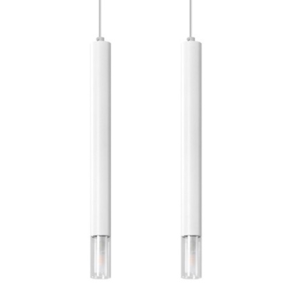 Sollux Lighting Lampa wisząca WEZYR 2 biała