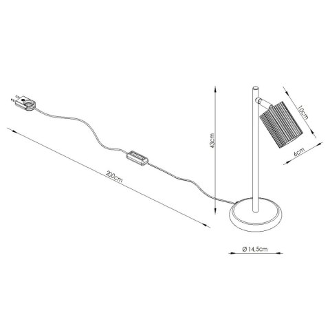 Sollux Lighting Lampa biurkowa RAYO biała