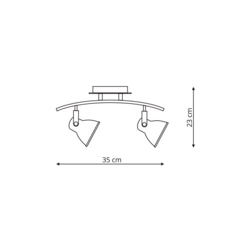 Bolzano 2 kinkiet nikiel LP-8067/2W