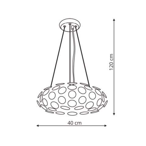 Żyrandol Lampa wisząca Ferrara L 3xE14 chrom LP-17060/3P