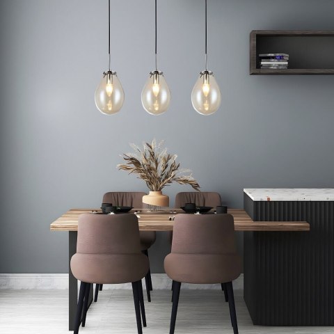 Lampa wisząca Fondi czarna 1xE14 Light Prestige