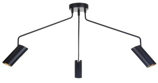 Lampa wisząca Futuro wisząca 3xGU10 czarna LP-17001/3C BK