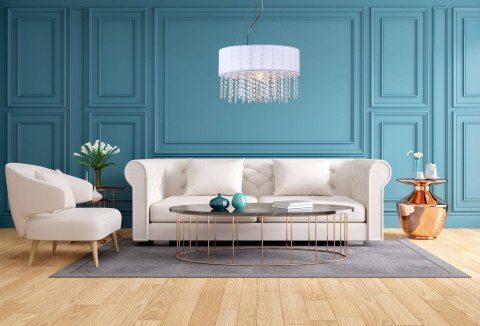 Lampa wisząca Madryt 1xE27 biała LP-81458/1P WH