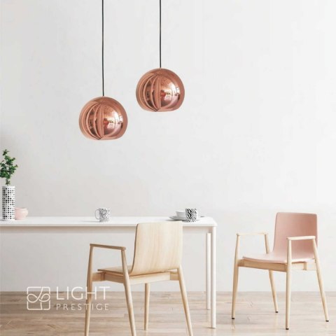 Lampa wisząca RAME 1xE27 miedziana LP-2014/1P duża