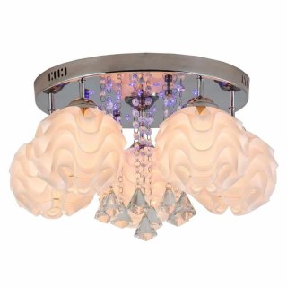 Light Prestige Ozdobny plafon Sada srebrny 5xE14 plus LED