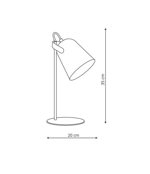 Siri lampa biurkowa biała LP-4227/1T WHT