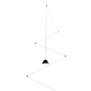 Lampa wisząca Zig-Zag 1xLED czarna LP-1243/1P BK