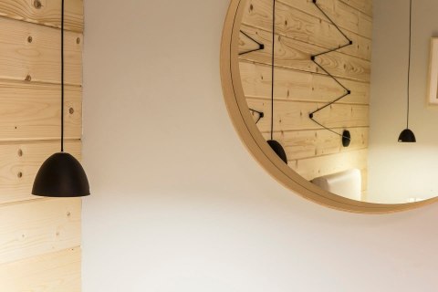 Lampa wisząca Zig-Zag 1xLED czarna LP-1243/1P BK