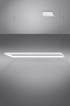 Sollux Lampa Żyrandol TUULA L biały LED 4000K